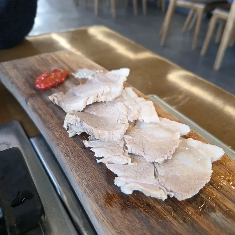 셀프 코너에서 직접 만들어 먹을 수 있는 계란후라이