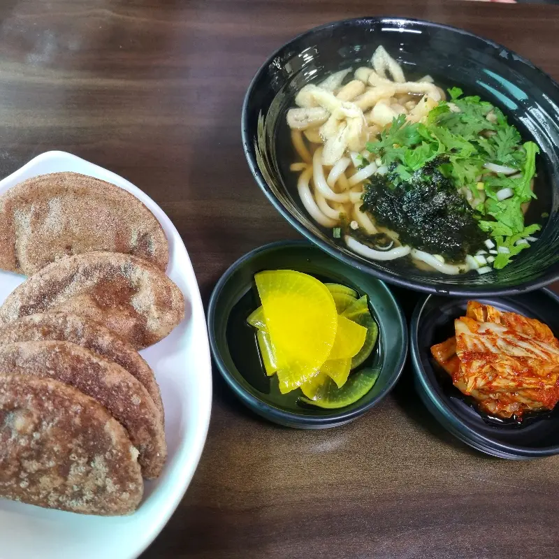 옹심이우동과 수수부꾸미