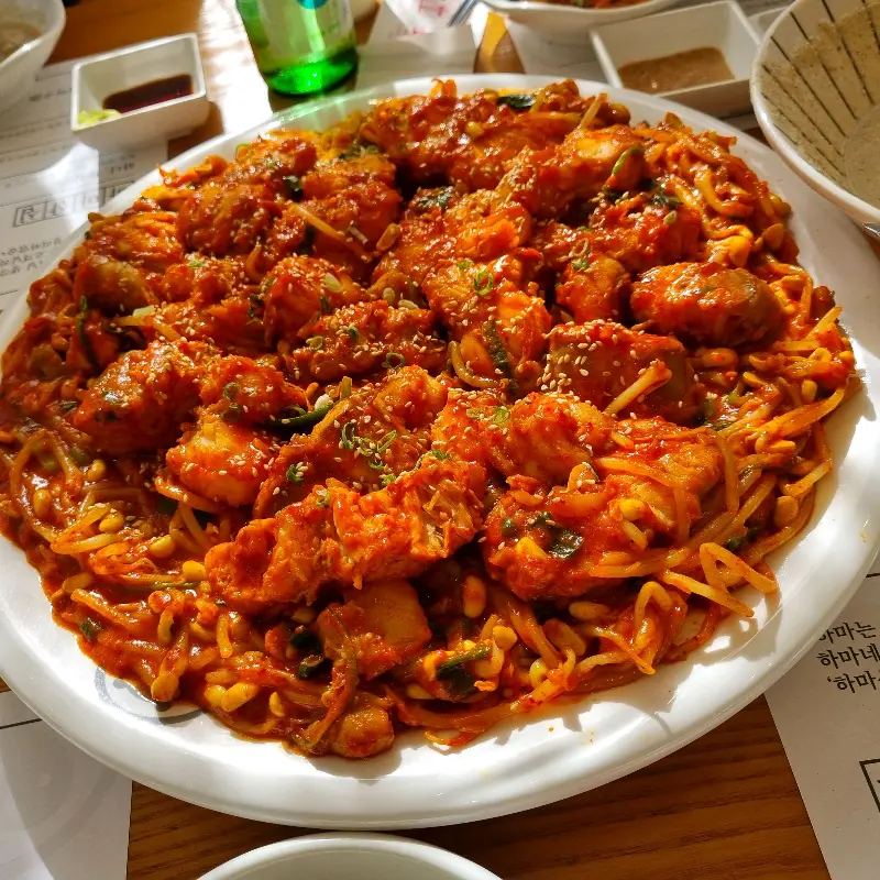 아구찜 한 상 차림