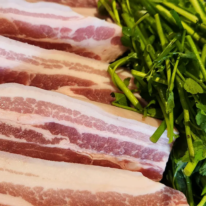 탐라돗 오겹살 클로즈업