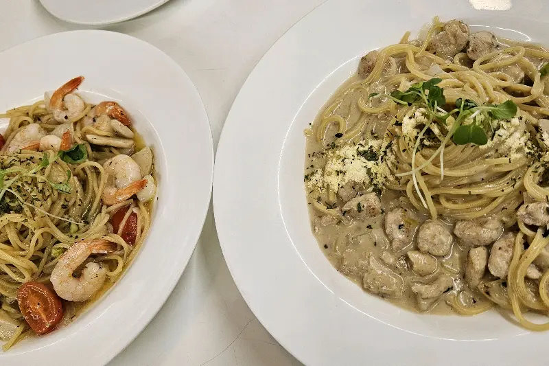 다양한 파스타 메뉴