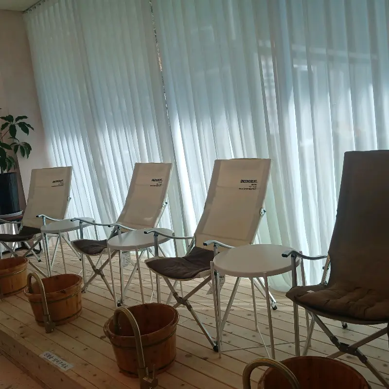 족욕을 즐길 수 있는 카페