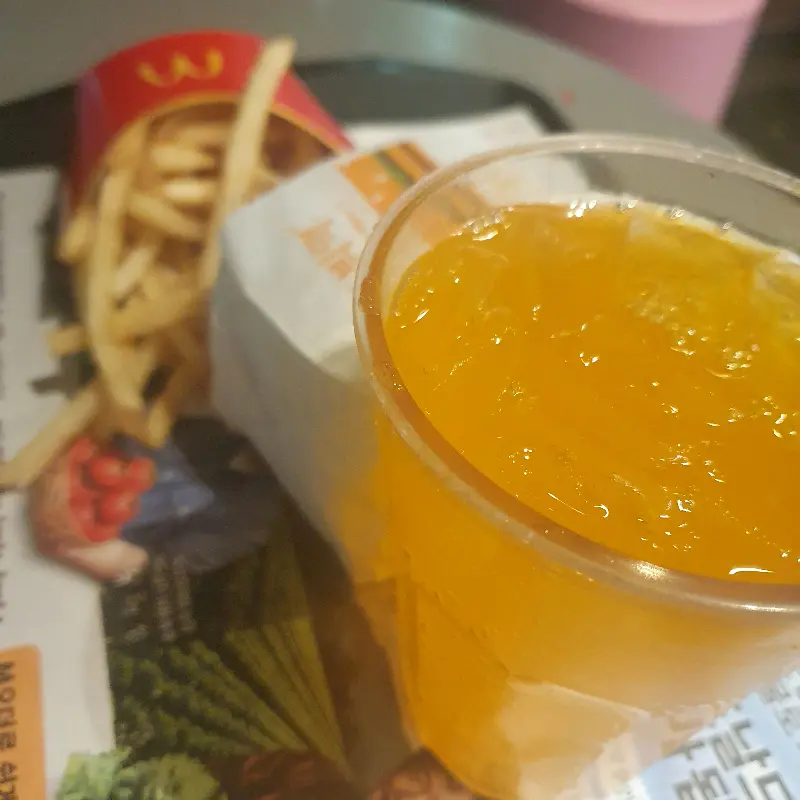 환타와 감자튀김