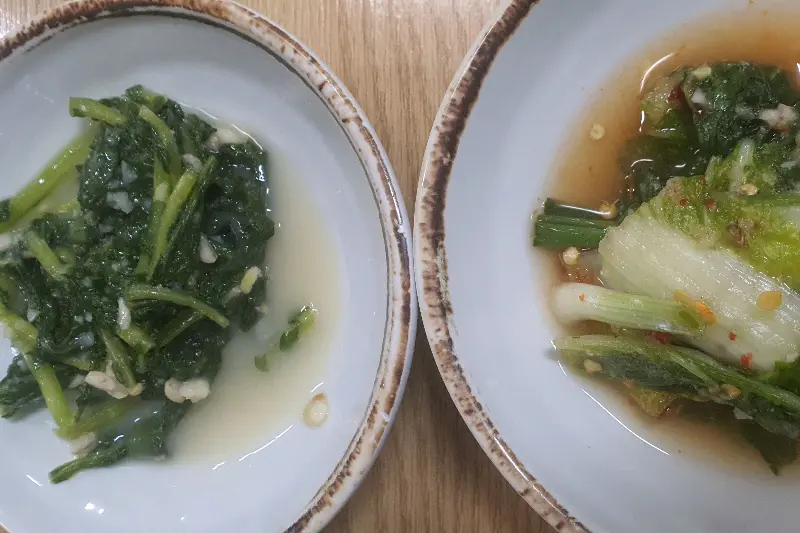 열무김치와 얼갈이김치