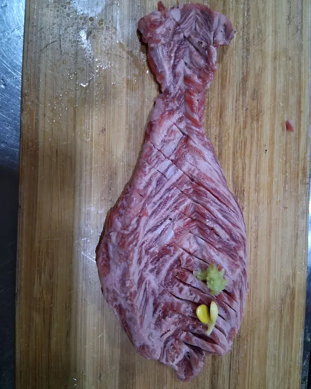 환상적인 마블링의 소고기