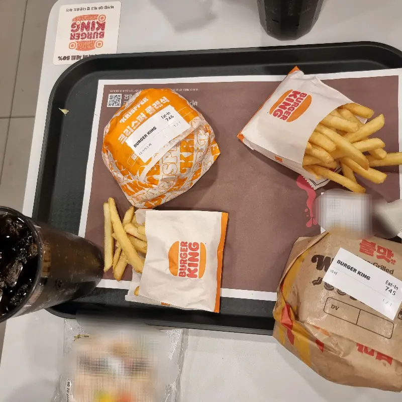 더블 콰트로 치즈 와퍼 세트