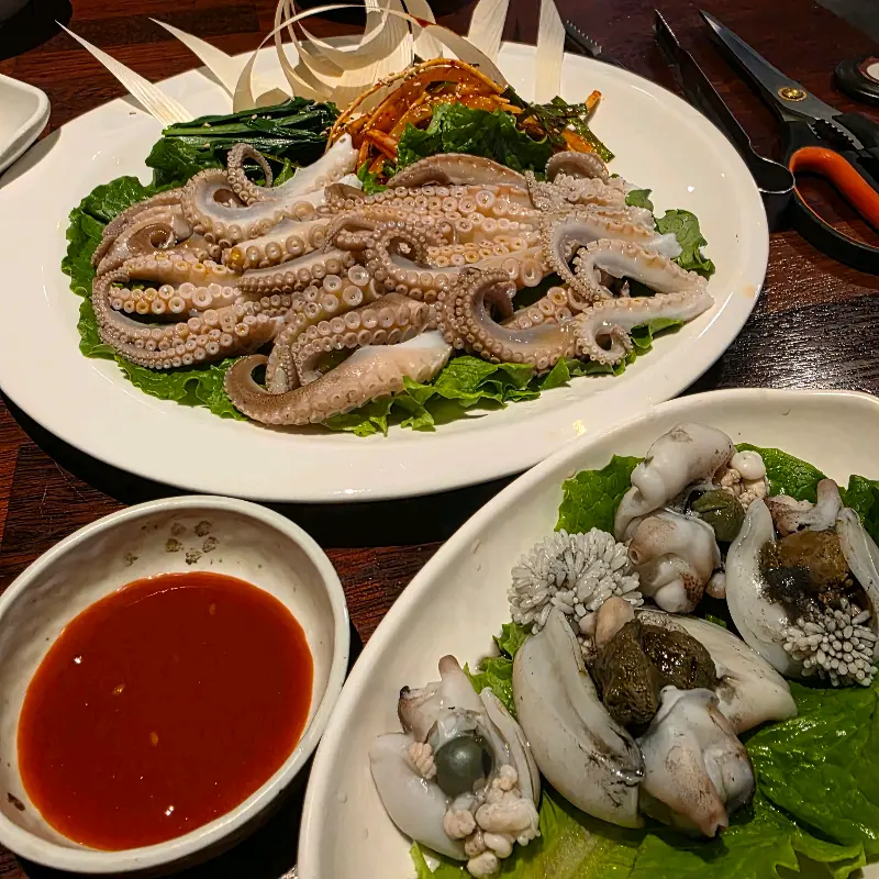 탱글탱글한 쭈꾸미 숙회