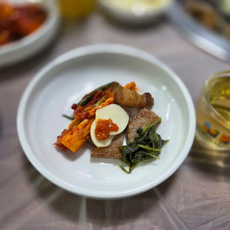 흑돼지 한 상 차림