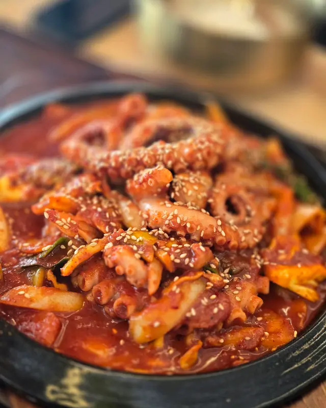 연포탕에 들어간 싱싱한 야채들