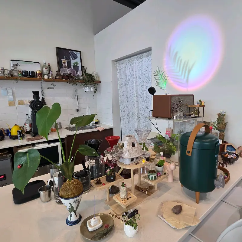 카페 내부의 아늑하고 편안한 분위기