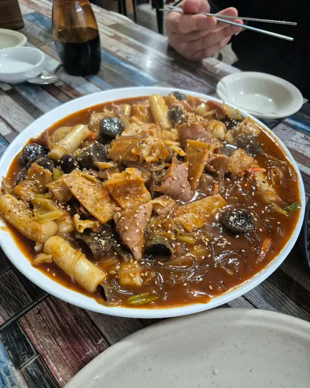 순대 곱창 떡볶이