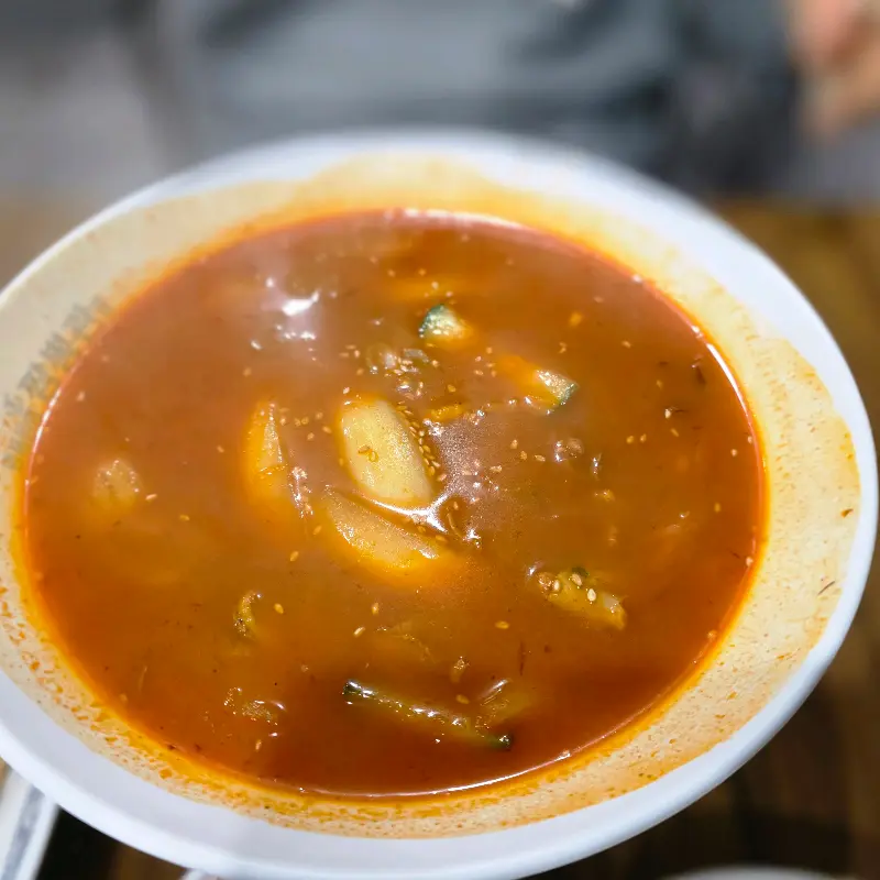 보기만 해도 얼큰한 짬뽕 국물