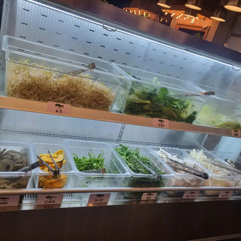 신선한 야채 코너