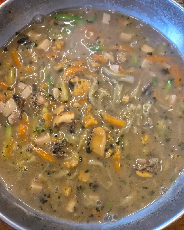 보말칼국수의 모습