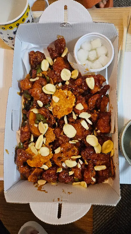 흑마늘 누룽지 닭강정 포장 박스 오픈