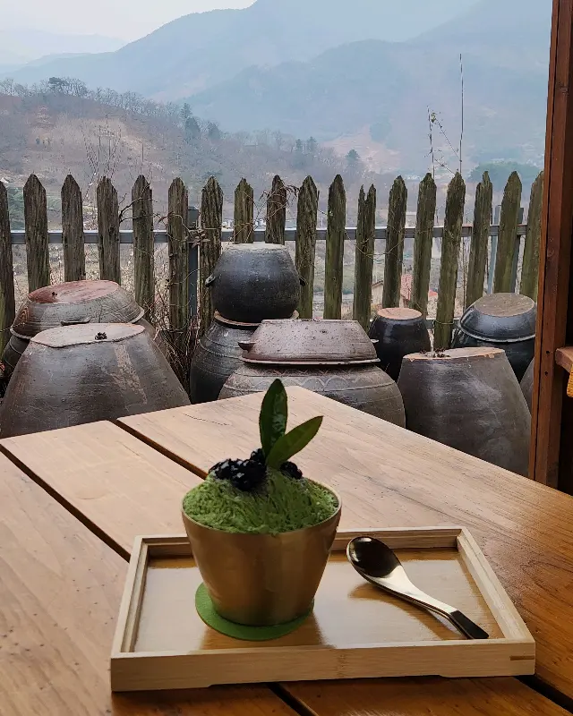 도심다원의 녹차 빙수