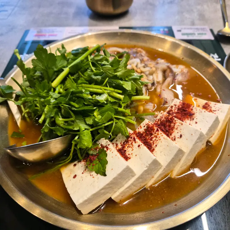 소고기 삼겹 된장 전골