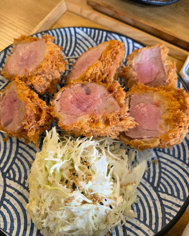 우동키노야의 안심카츠 단면