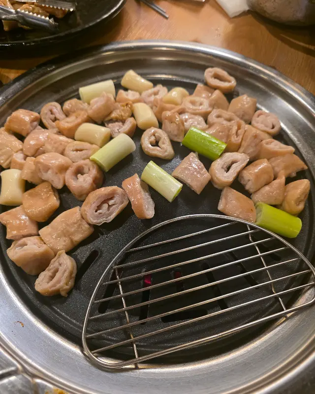 불판 가득 채운 막창