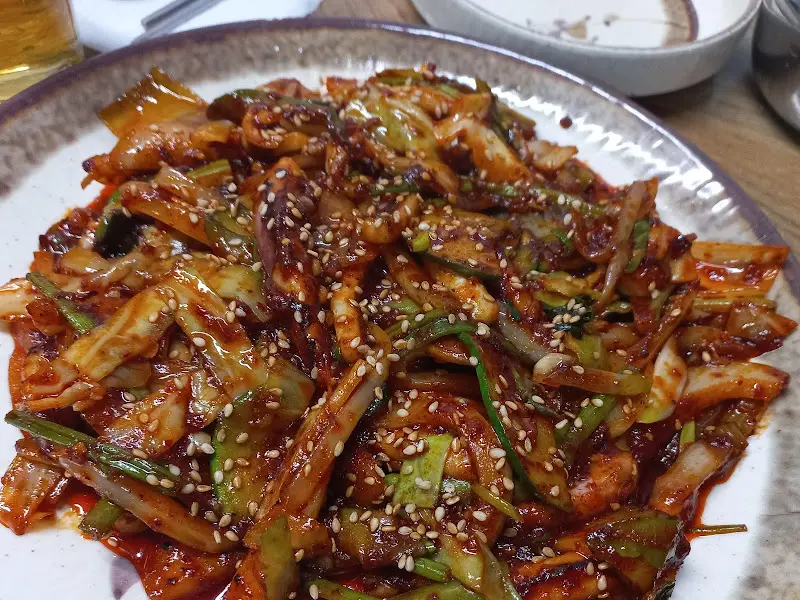 매콤한 제육볶음 클로즈업