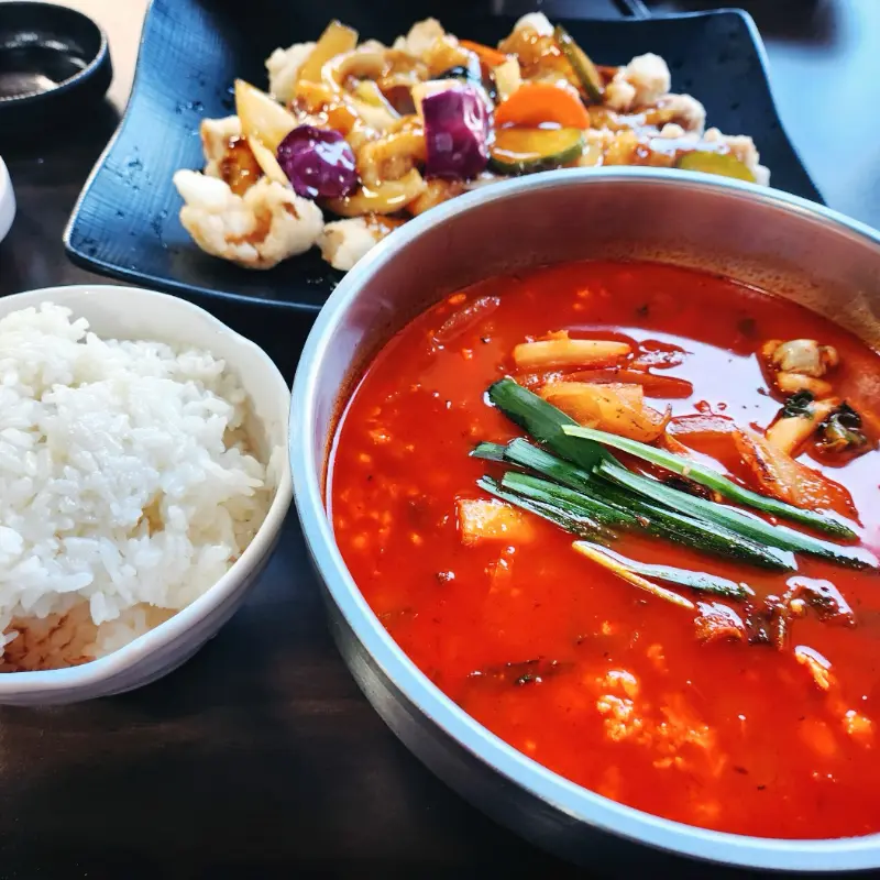 짬뽕과 탕수육, 그리고 밥