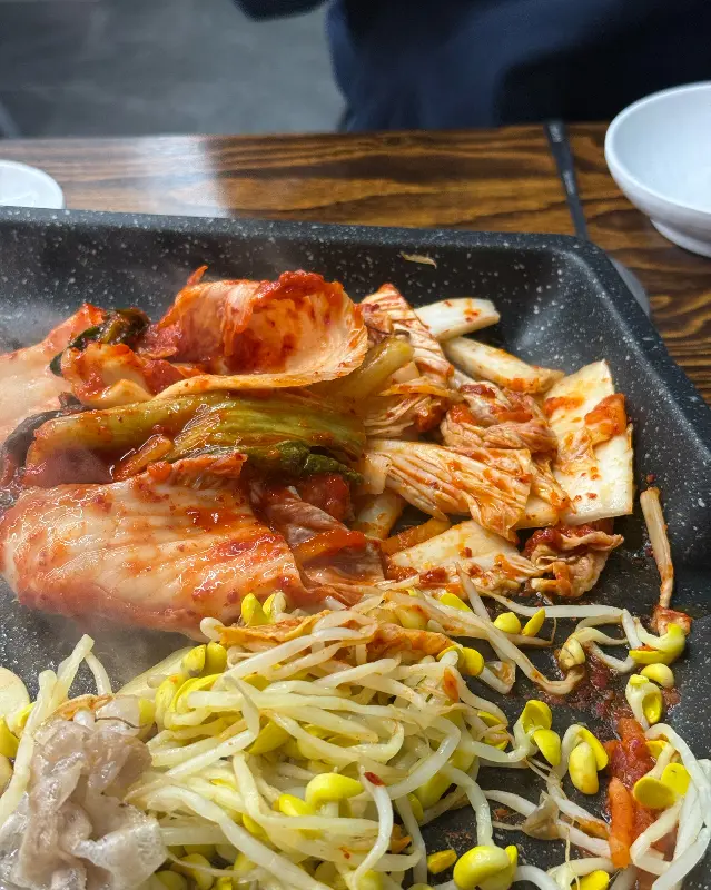 잘 익은 김치의 모습