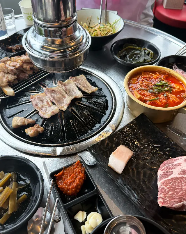 흑돼지 한 상 차림