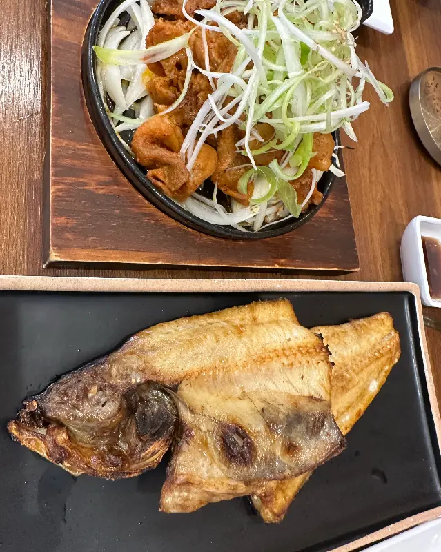 고등어 구이와 불고기