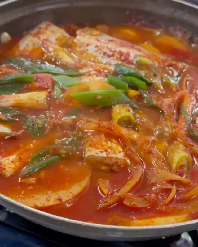 보글보글 끓고 있는 갈치조림