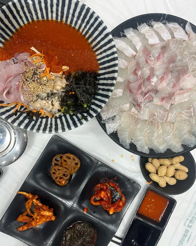 어달막썰어 물회