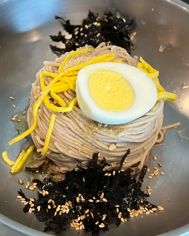 들기름 막국수의 모습