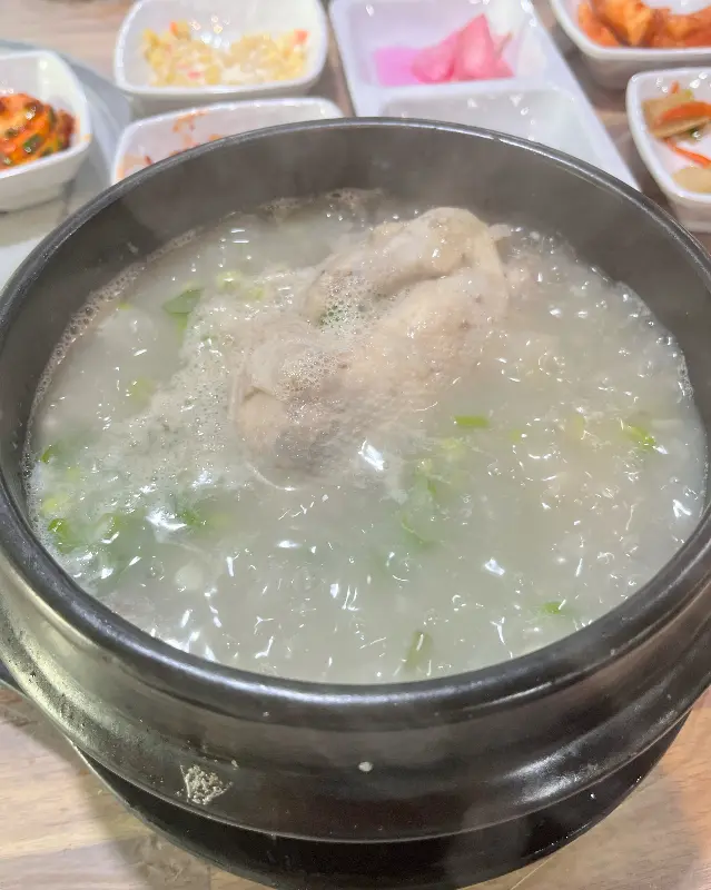 능이 오리 백숙