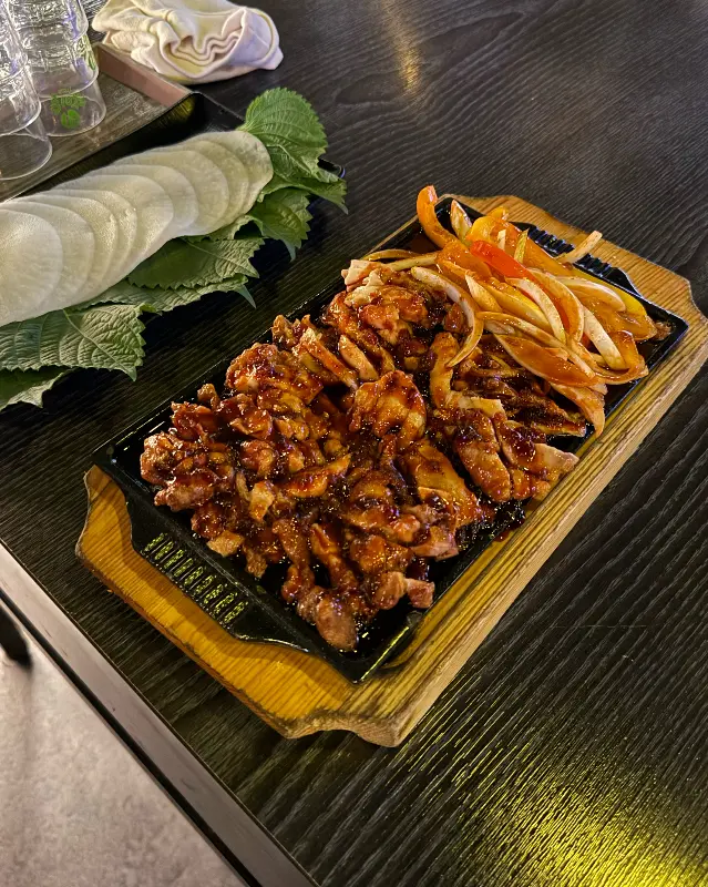 쌈닭과 곁들여 먹는 야채