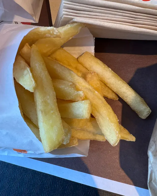 갓 튀겨져 나온 감자튀김