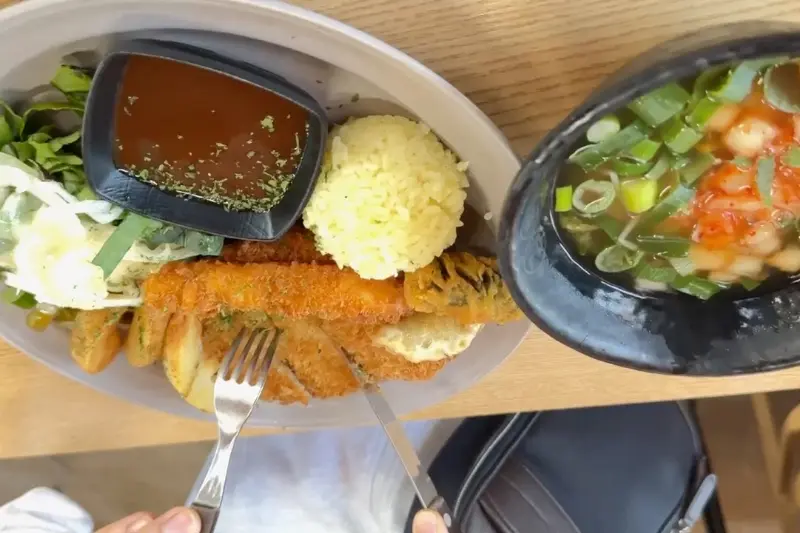 국밥&돈까스 세트