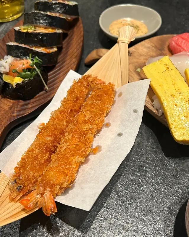 새우튀김과 초밥