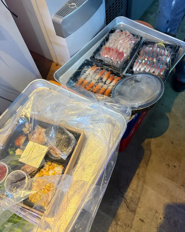 모듬회 한상차림