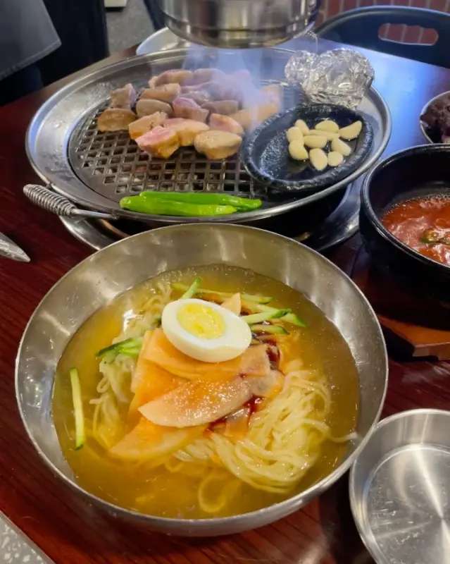 가브리살과 함께 즐기는 밀면