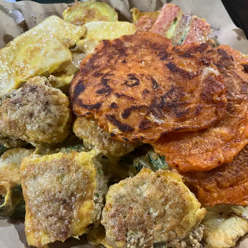 모듬전의 클로즈업 샷