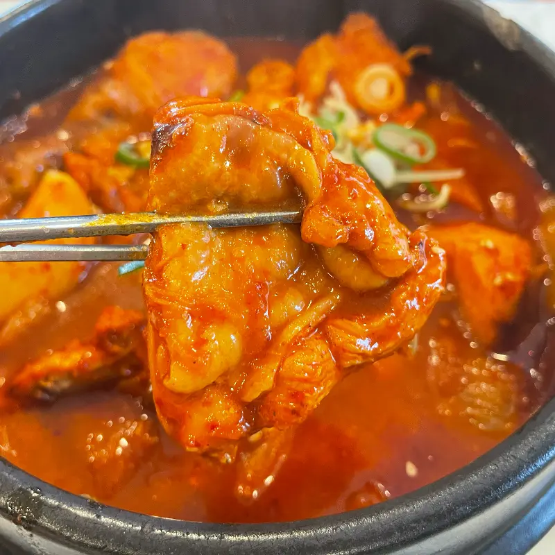 솥도리탕 닭고기