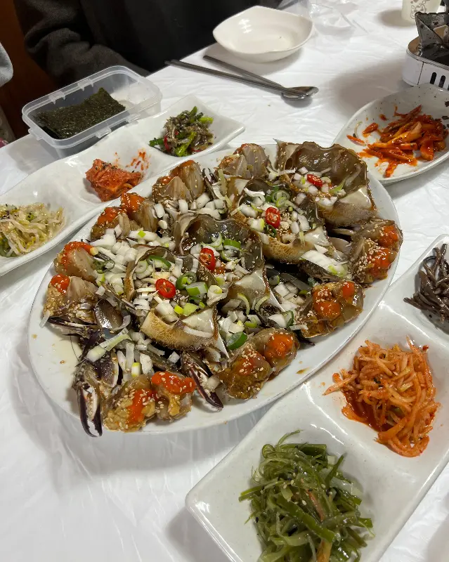 간장게장의 클로즈업