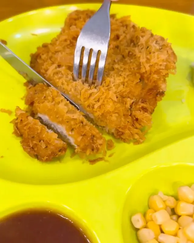 잘 잘린 돈까스