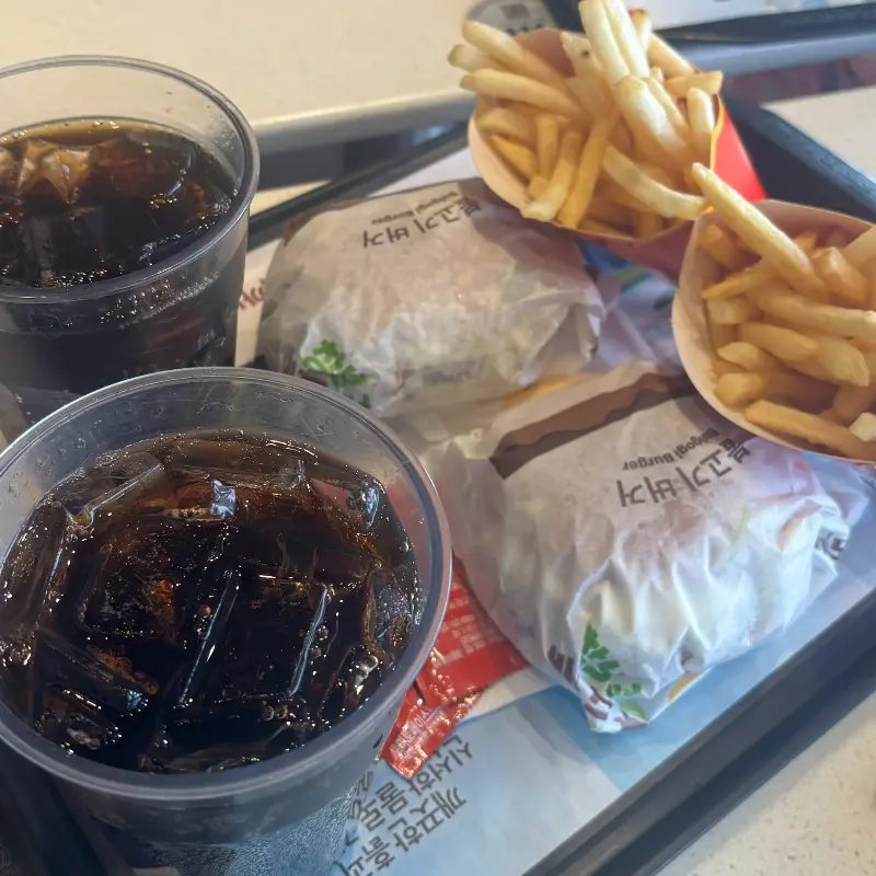 맥도날드 버거 세트