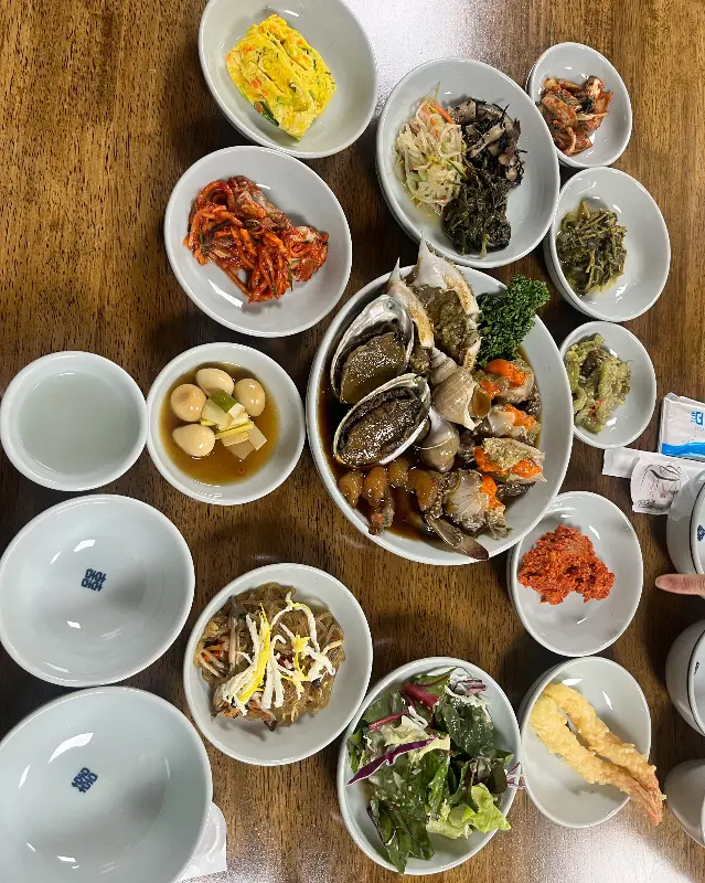 진미가 전체 상차림