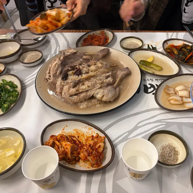 온누리백숙 한상차림