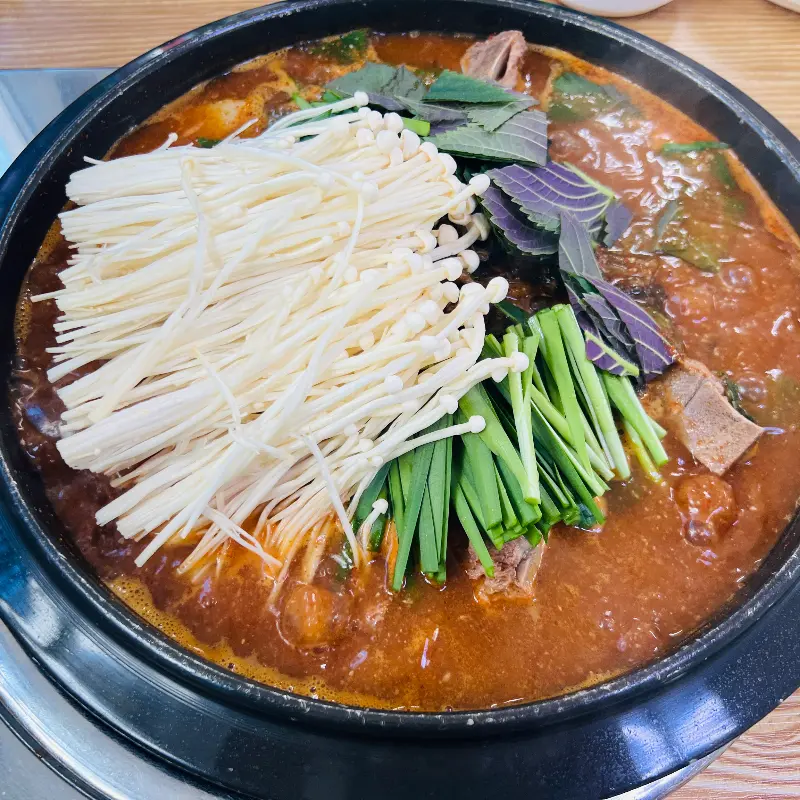 수영감자탕 감자탕 재료