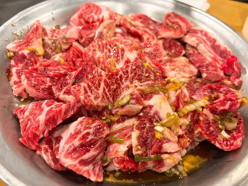 영양숯불갈비의 양념 갈비살