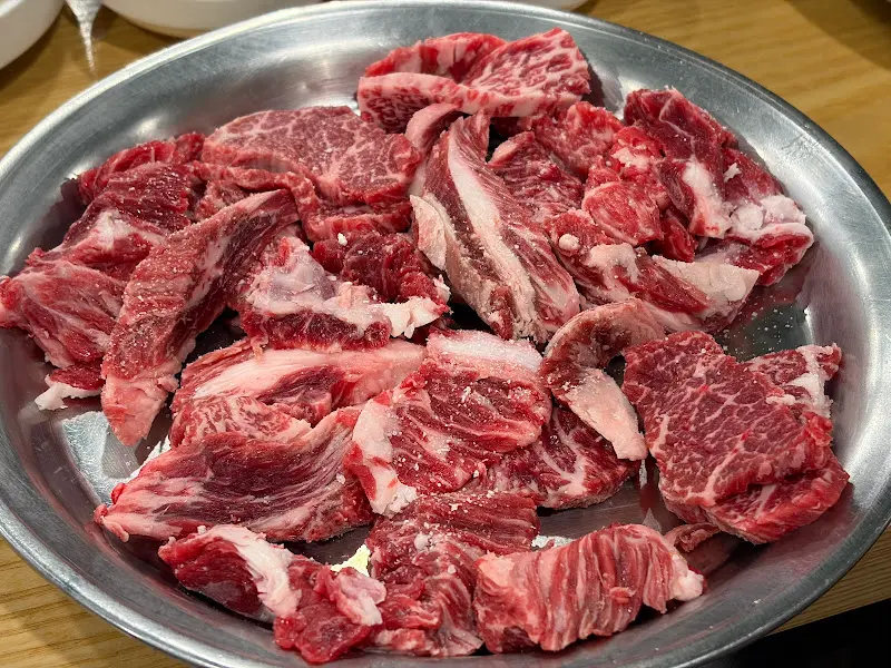 영양숯불갈비의 한우 갈비살