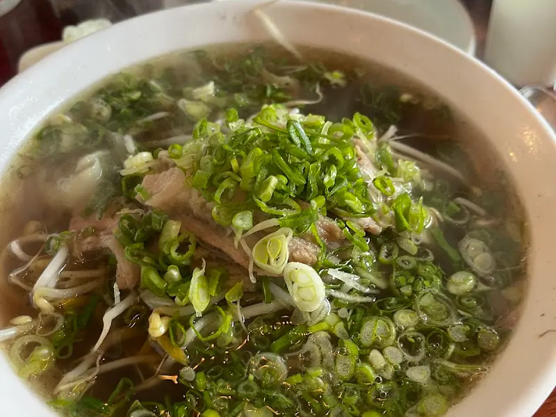 쪽파가 듬뿍 올려진 쌀국수