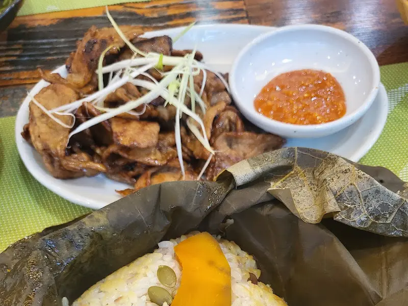 연잎밥과 돼지 불고기, 그리고 쌈장